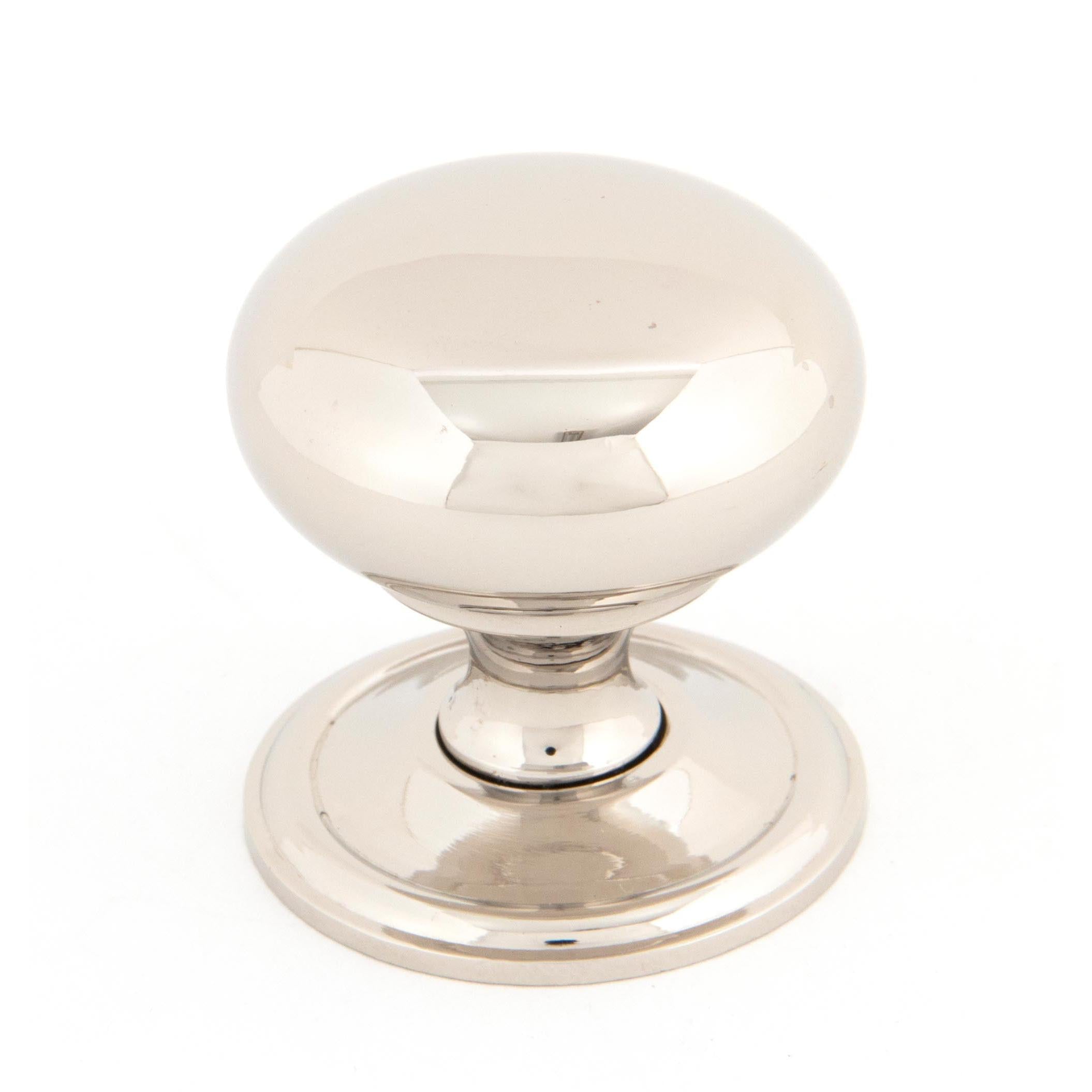 Polished Nickel Mushroom Cabinet Knob 38mm | From The Anvil - Cabinet Knobs - From The Anvil - Yester Home
