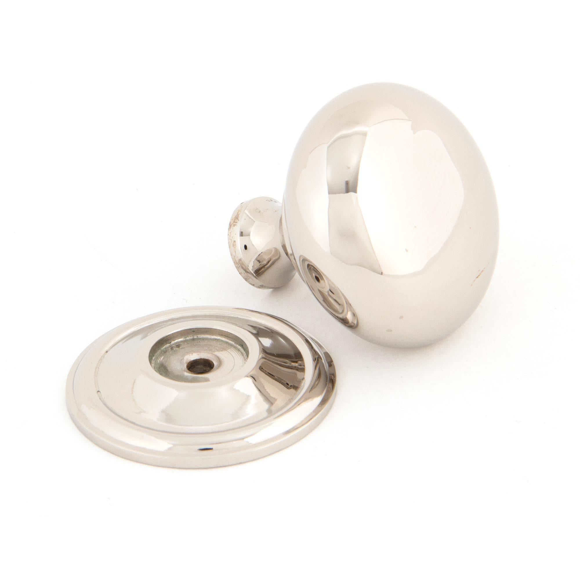 Polished Nickel Mushroom Cabinet Knob 38mm | From The Anvil - Cabinet Knobs - From The Anvil - Yester Home