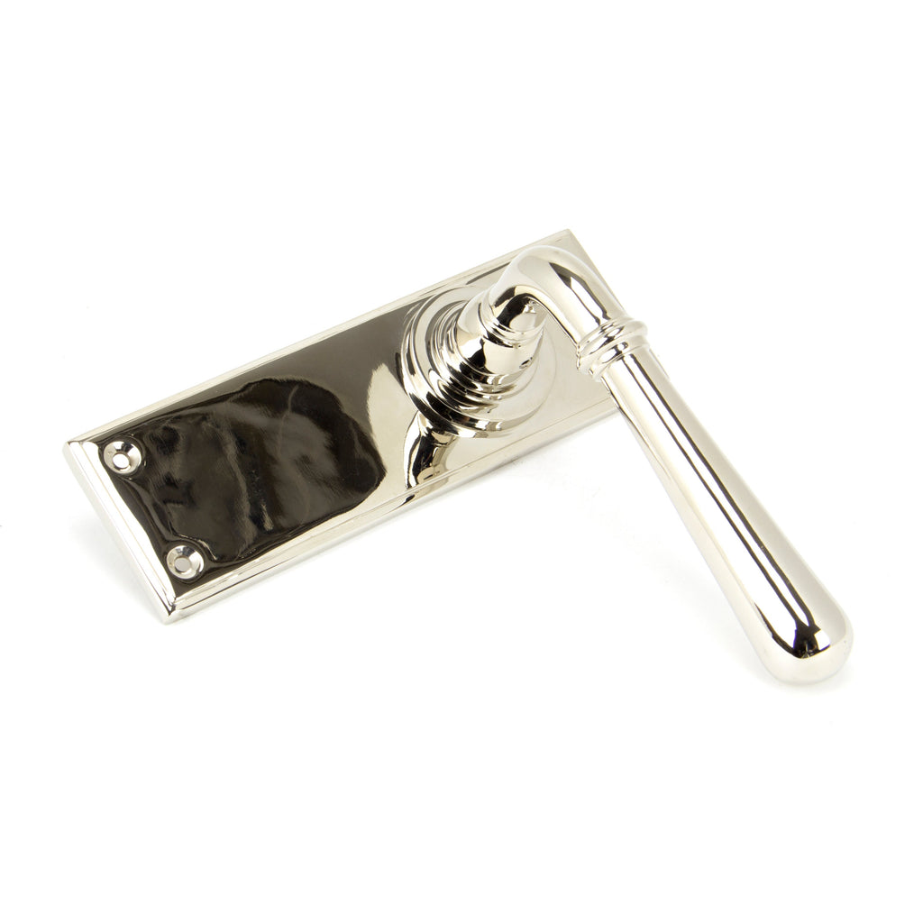 Polished Nickel Newbury Lever Latch Set | From The Anvil-Lever Latch-Yester Home