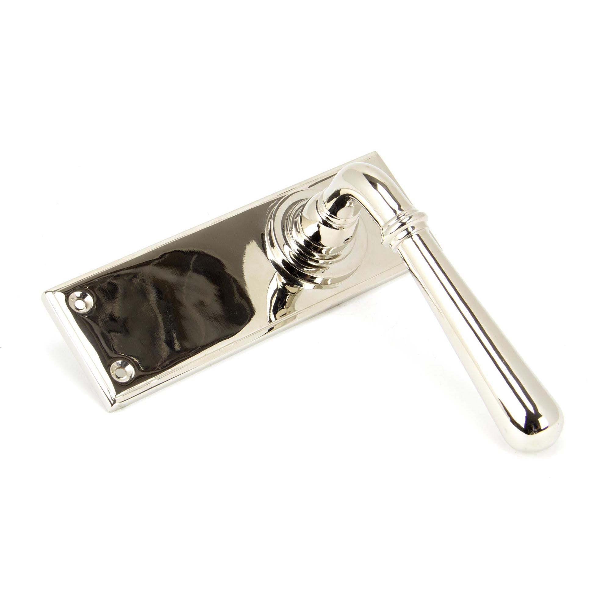 Polished Nickel Newbury Lever Latch Set | From The Anvil - Lever Latch - From The Anvil - Yester Home