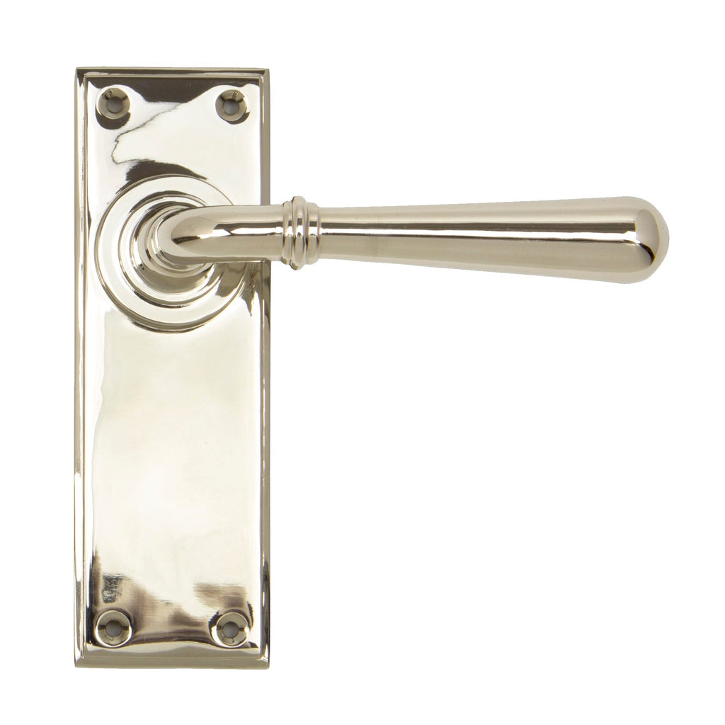 Polished Nickel Newbury Lever Latch Set | From The Anvil-Lever Latch-Yester Home
