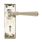Polished Nickel Newbury Lever Lock Set | From The Anvil - Lever Lock - From The Anvil - Yester Home