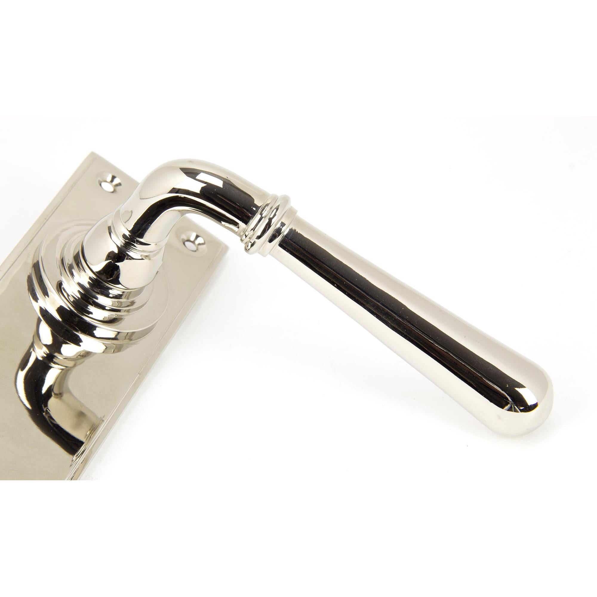 Polished Nickel Newbury Lever Lock Set | From The Anvil - Lever Lock - From The Anvil - Yester Home