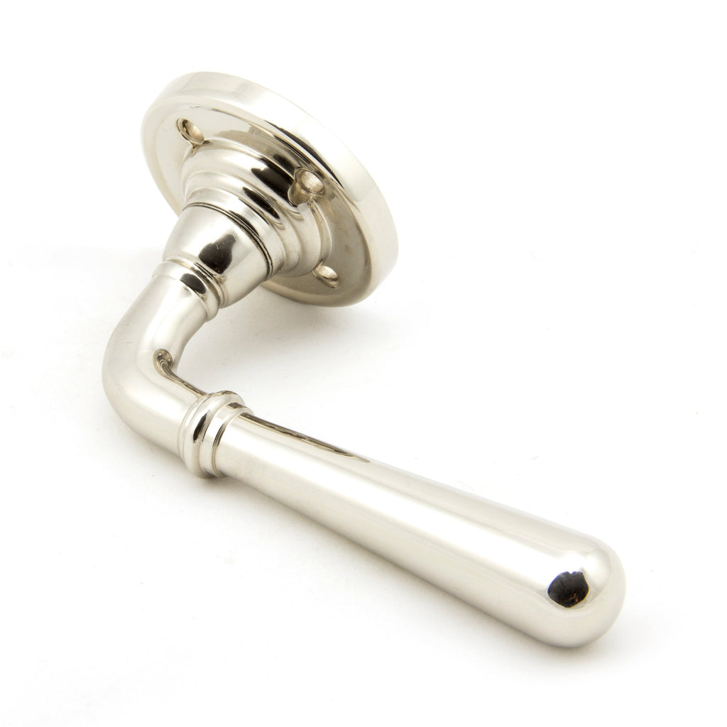 Polished Nickel Newbury Lever on Rose Set | From The Anvil-Lever on Rose-Yester Home