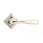 Polished Nickel Newbury Lever on Rose Set (Square) - Unsprung | From The Anvil - Concealed - From The Anvil - Yester Home