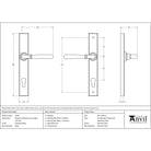 Polished Nickel Newbury Slimline Lever Espag. Lock Set | From The Anvil-Espagnolette-Yester Home