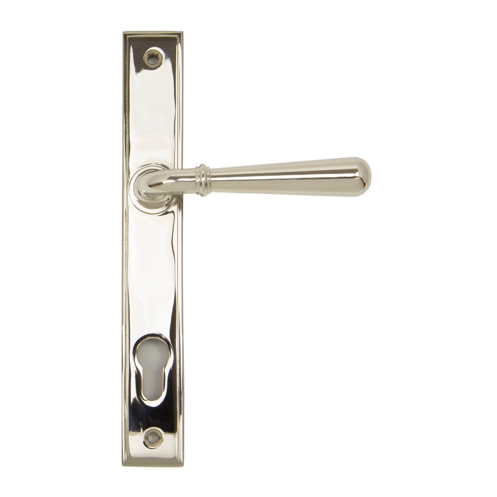 Polished Nickel Newbury Slimline Lever Espag. Lock Set | From The Anvil-Espagnolette-Yester Home