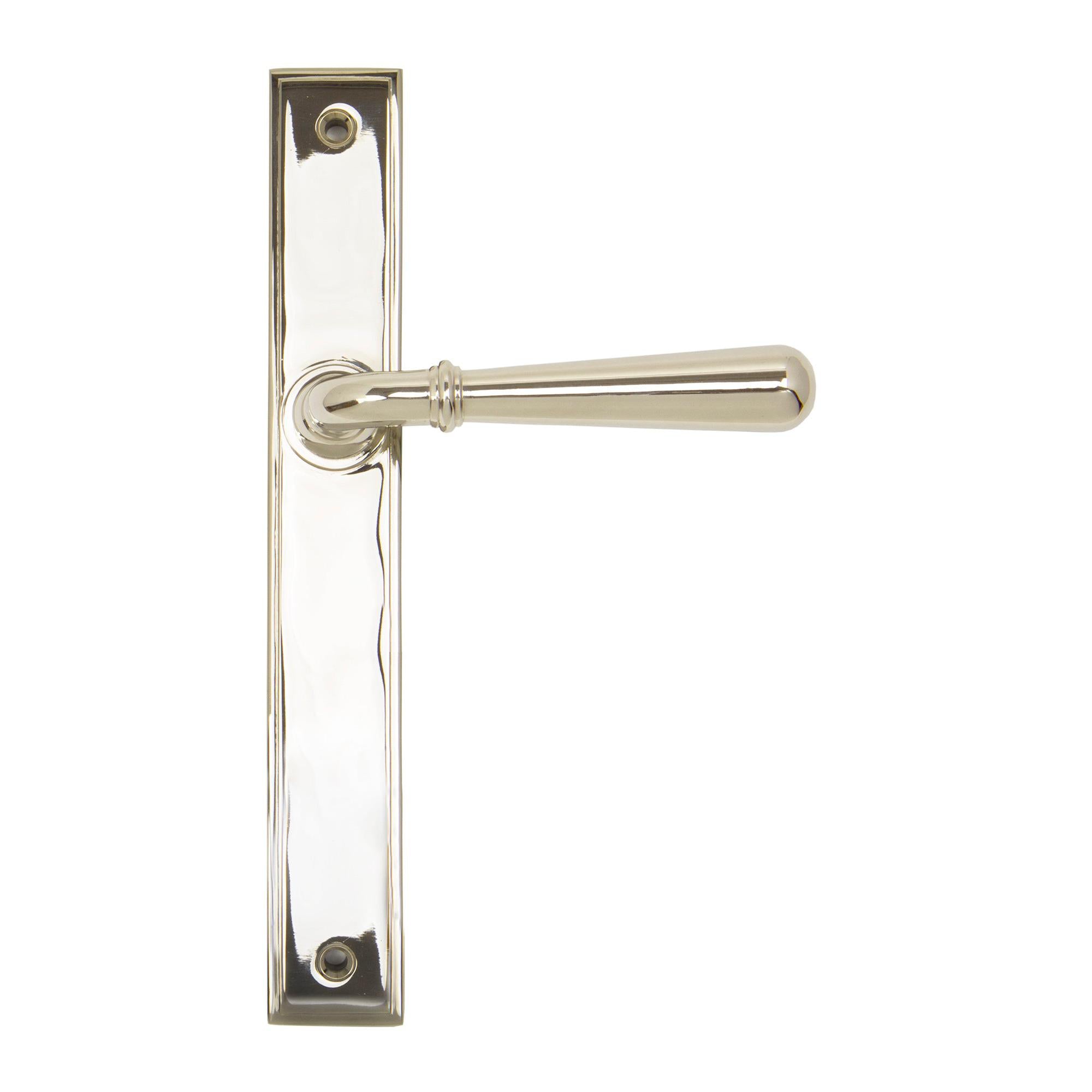 Polished Nickel Newbury Slimline Lever Latch Set | From The Anvil - Espagnolette - From The Anvil - Yester Home