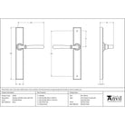 Polished Nickel Newbury Slimline Lever Latch Set | From The Anvil - Espagnolette - From The Anvil - Yester Home