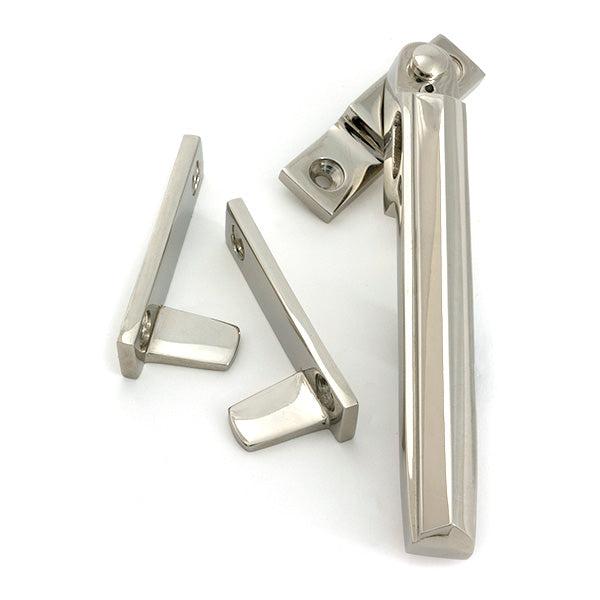 Polished Nickel Night-Vent Locking Art Deco Fastener - Night-Vent Fasteners - From The Anvil - Yester Home