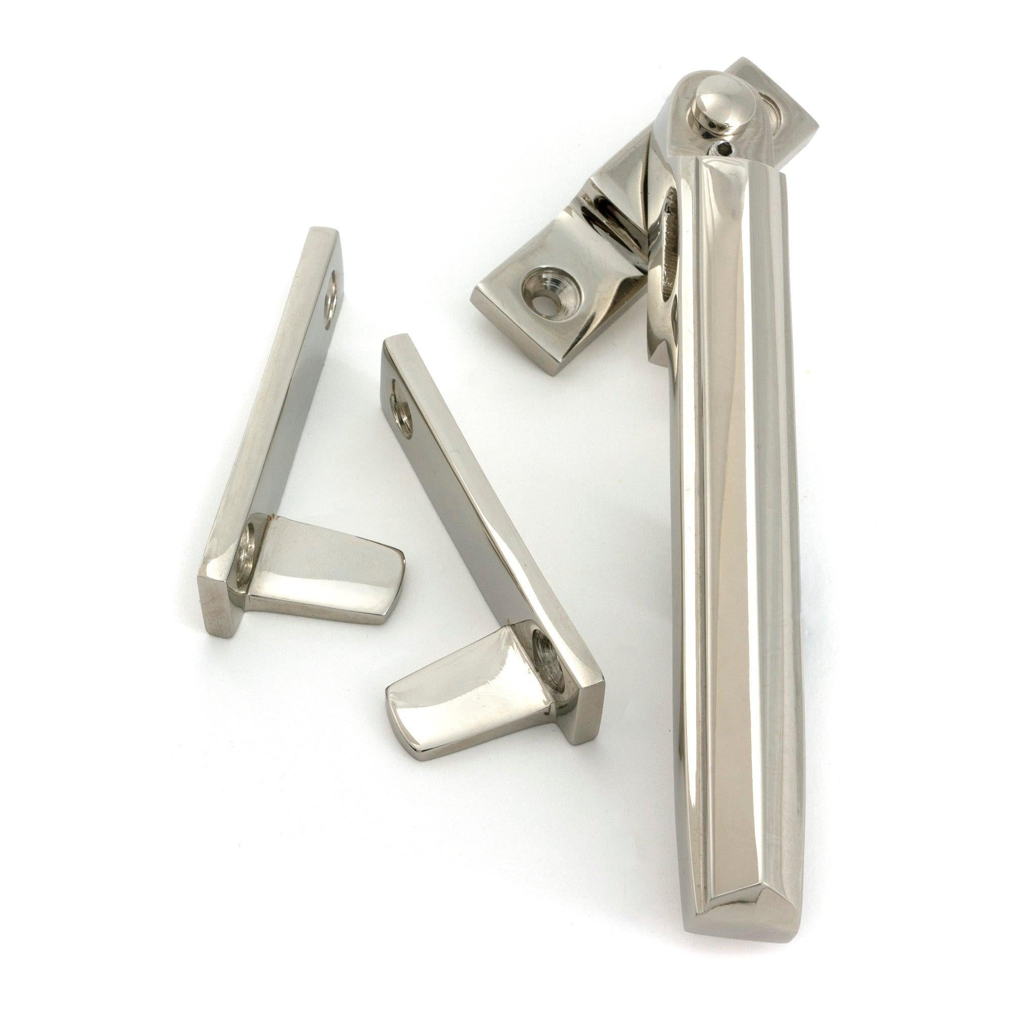 Polished Nickel Night-Vent Locking Art Deco Fastener - Night-Vent Fasteners - From The Anvil - Yester Home