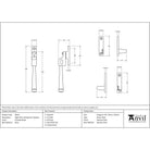 Polished Nickel Night-Vent Locking Avon Fastener | From The Anvil - Night-Vent Fasteners - From The Anvil - Yester Home