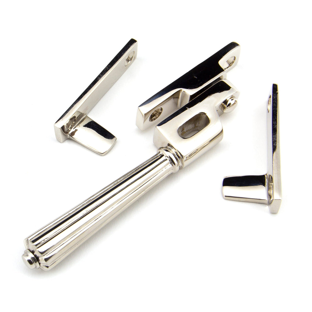 Polished Nickel Night-Vent Locking Hinton Fastener | From The Anvil