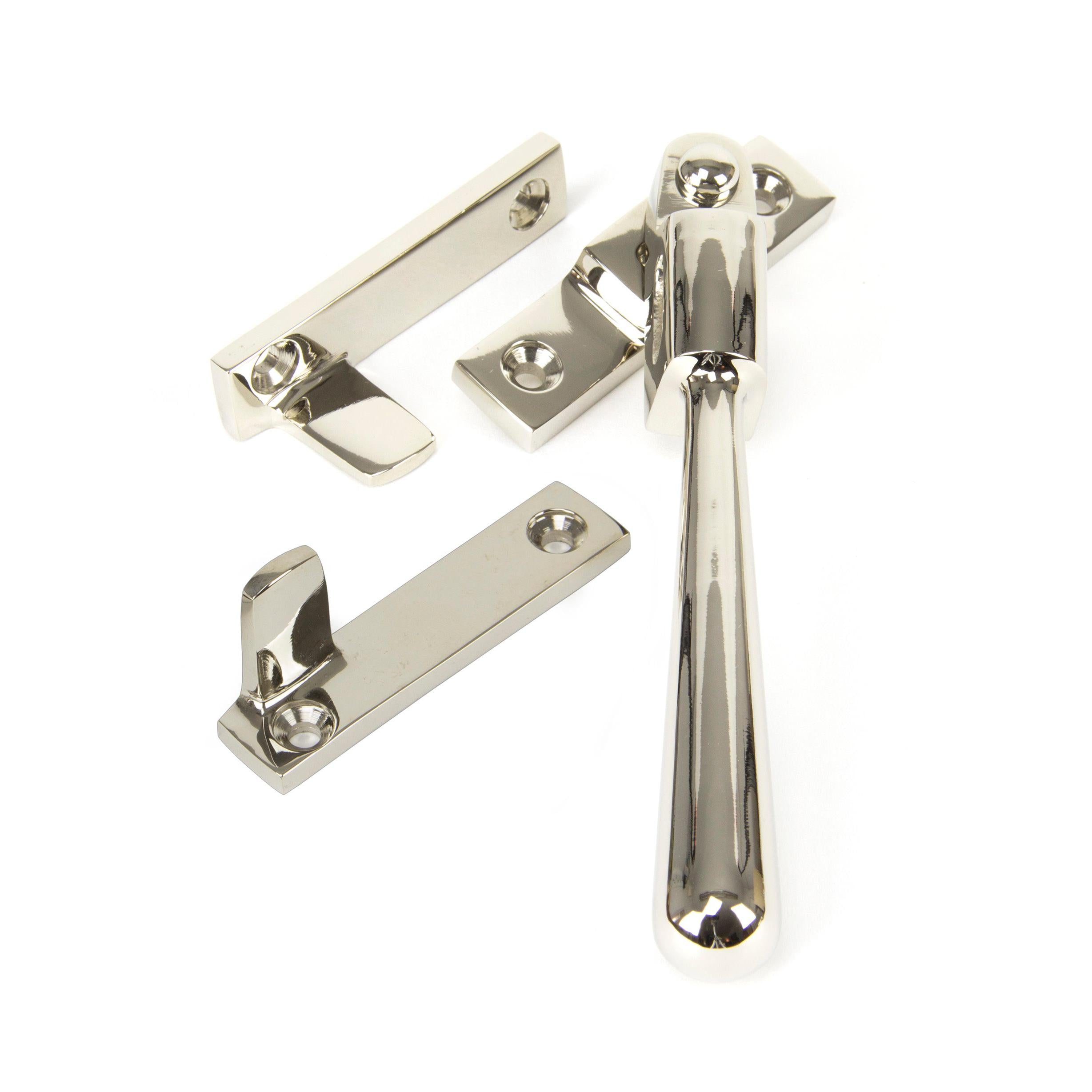 Polished Nickel Night-Vent Locking Newbury Fastener | From The Anvil - Night-Vent Fasteners - From The Anvil - Yester Home
