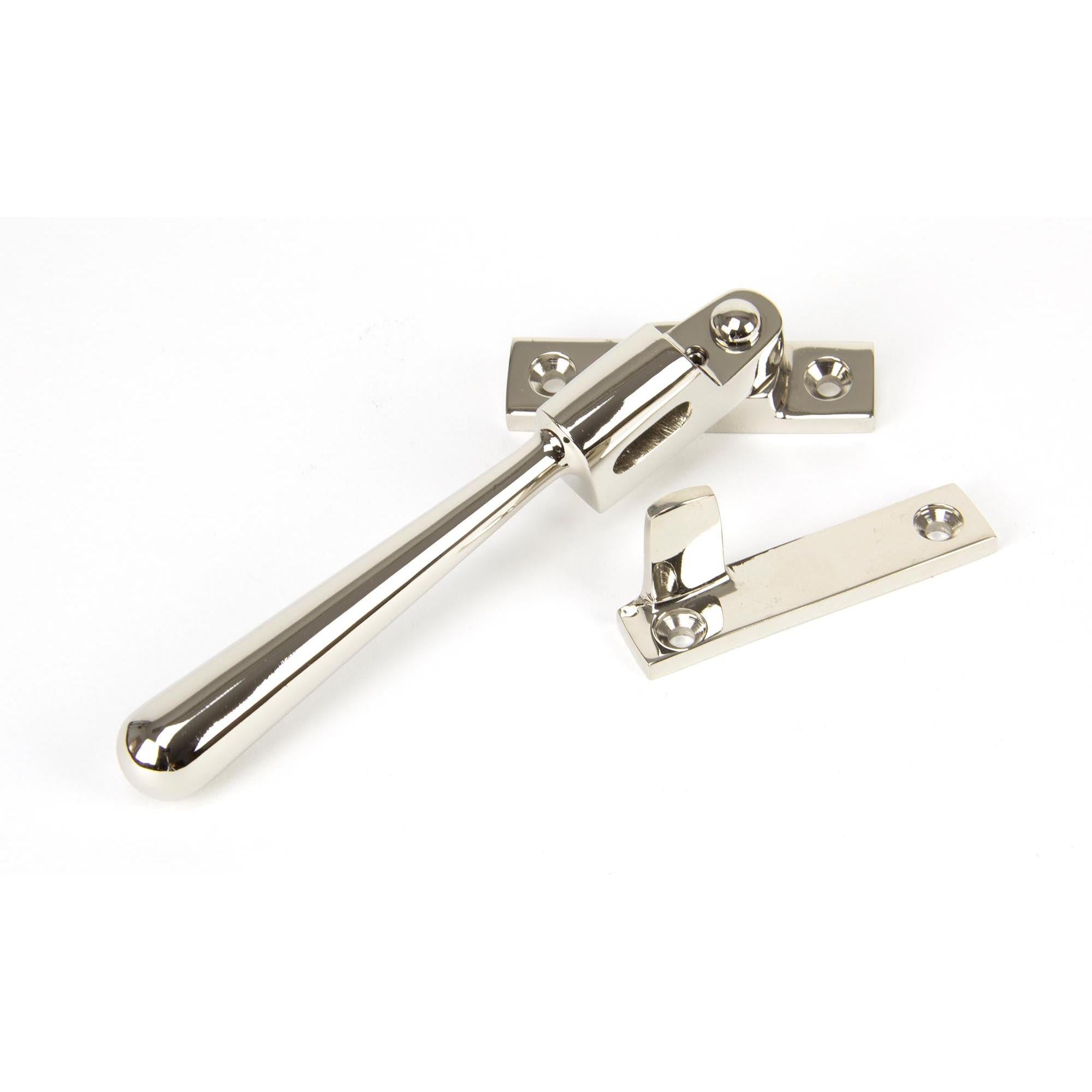 Polished Nickel Night-Vent Locking Newbury Fastener | From The Anvil - Night-Vent Fasteners - From The Anvil - Yester Home