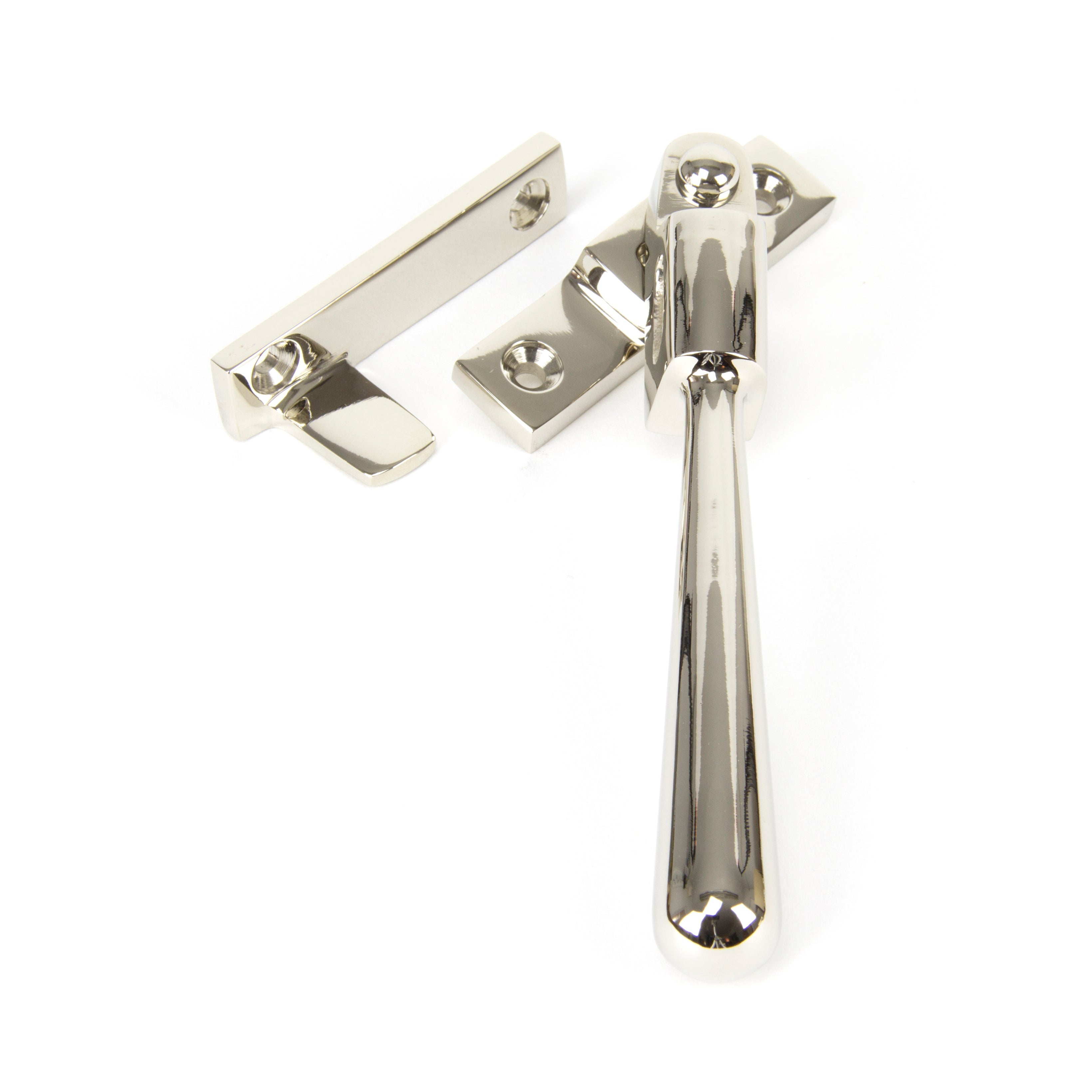Polished Nickel Night-Vent Locking Newbury Fastener | From The Anvil-Night-Vent Fasteners-Yester Home