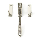 Polished Nickel Night-Vent Locking Reeded Fastener | From The Anvil-Night-Vent Fasteners-Yester Home
