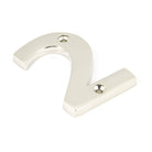 Polished Nickel Numeral 2 | From The Anvil-Numerals-Yester Home