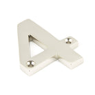 Polished Nickel Numeral 4 | From The Anvil-Numerals-Yester Home