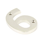 Polished Nickel Numeral 6 | From The Anvil-Numerals-Yester Home