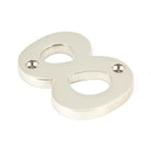 Polished Nickel Numeral 8 | From The Anvil - Numerals - From The Anvil - Yester Home