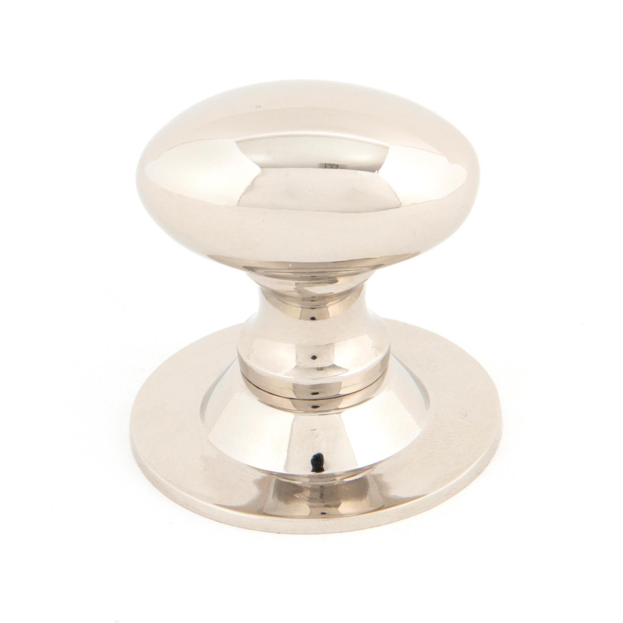 Polished Nickel Oval Cabinet Knob 33mm | From The Anvil - Cabinet Knobs - From The Anvil - Yester Home