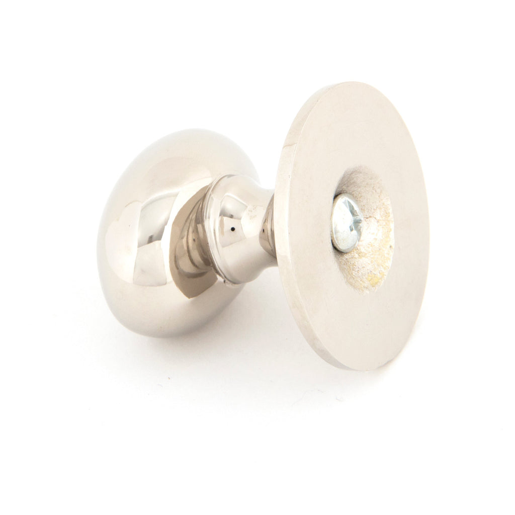 Polished Nickel Oval Cabinet Knob 40mm | From The Anvil-Cabinet Knobs-Yester Home