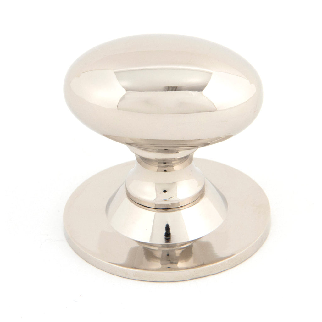 Polished Nickel Oval Cabinet Knob 40mm | From The Anvil
