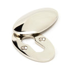 Polished Nickel Oval Escutcheon & Cover | From The Anvil - Escutcheons - From The Anvil - Yester Home