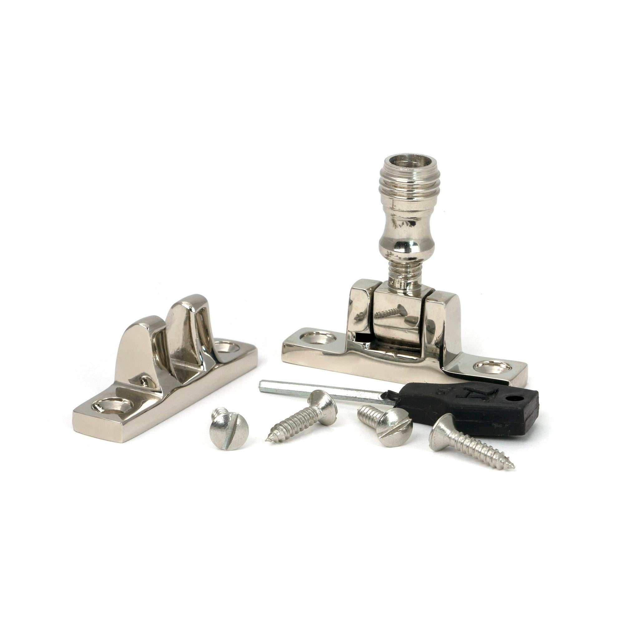 Polished Nickel Prestbury Brighton Fastener - Narrow (Square) | From The Anvil - Brighton Fasteners - From The Anvil - Yester Home