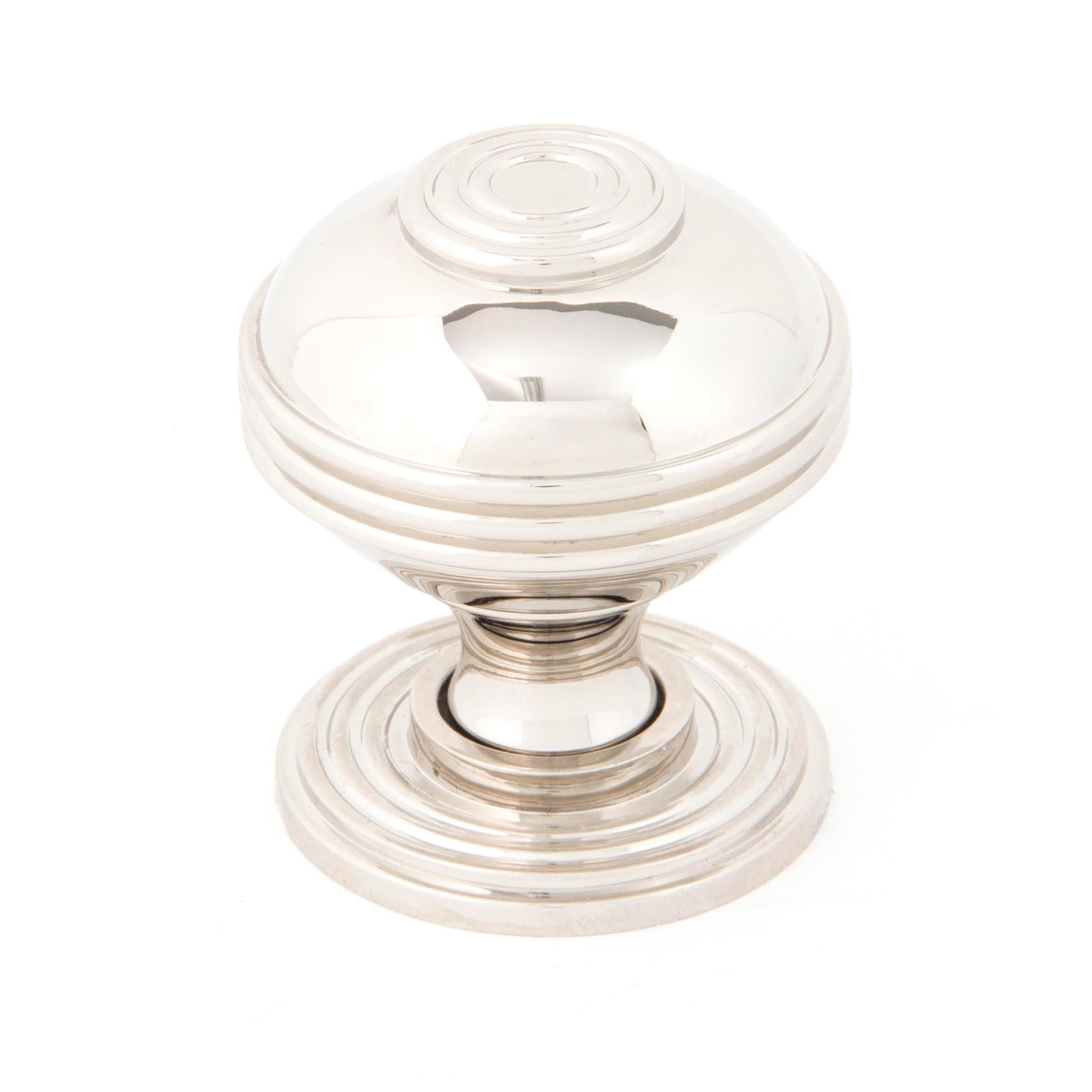 Polished Nickel Prestbury Cabinet Knob 38mm | From The Anvil - Cabinet Knobs - From The Anvil - Yester Home