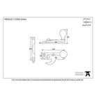 Polished Nickel Prestbury Sash Hook Fastener | From The Anvil-Sash Hook Fasteners-Yester Home
