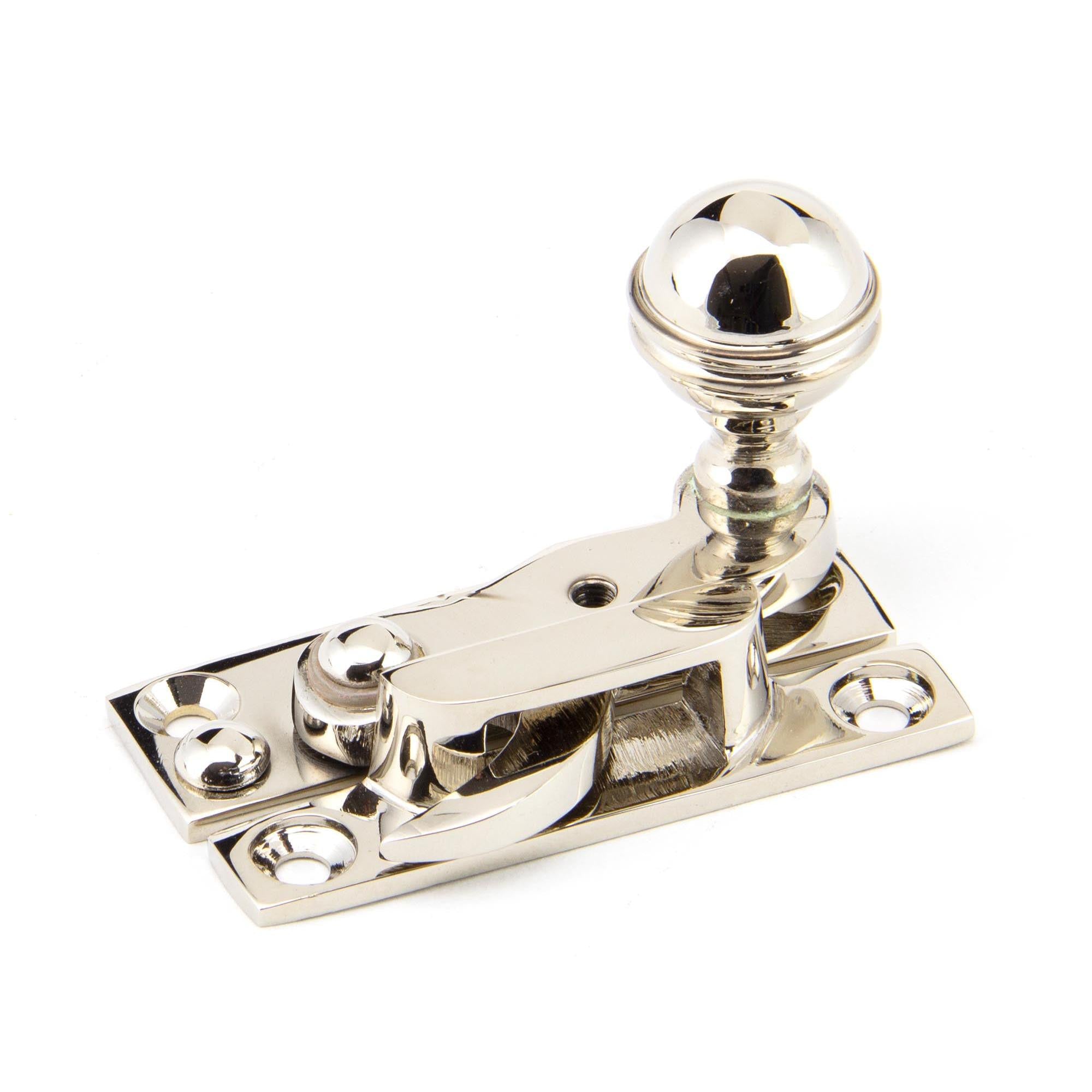 Polished Nickel Prestbury Sash Hook Fastener | From The Anvil - Sash Hook Fasteners - From The Anvil - Yester Home