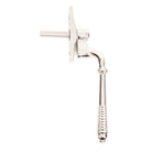 Polished Nickel Reeded Espag - LH | From The Anvil-Espag. Fasteners-Yester Home