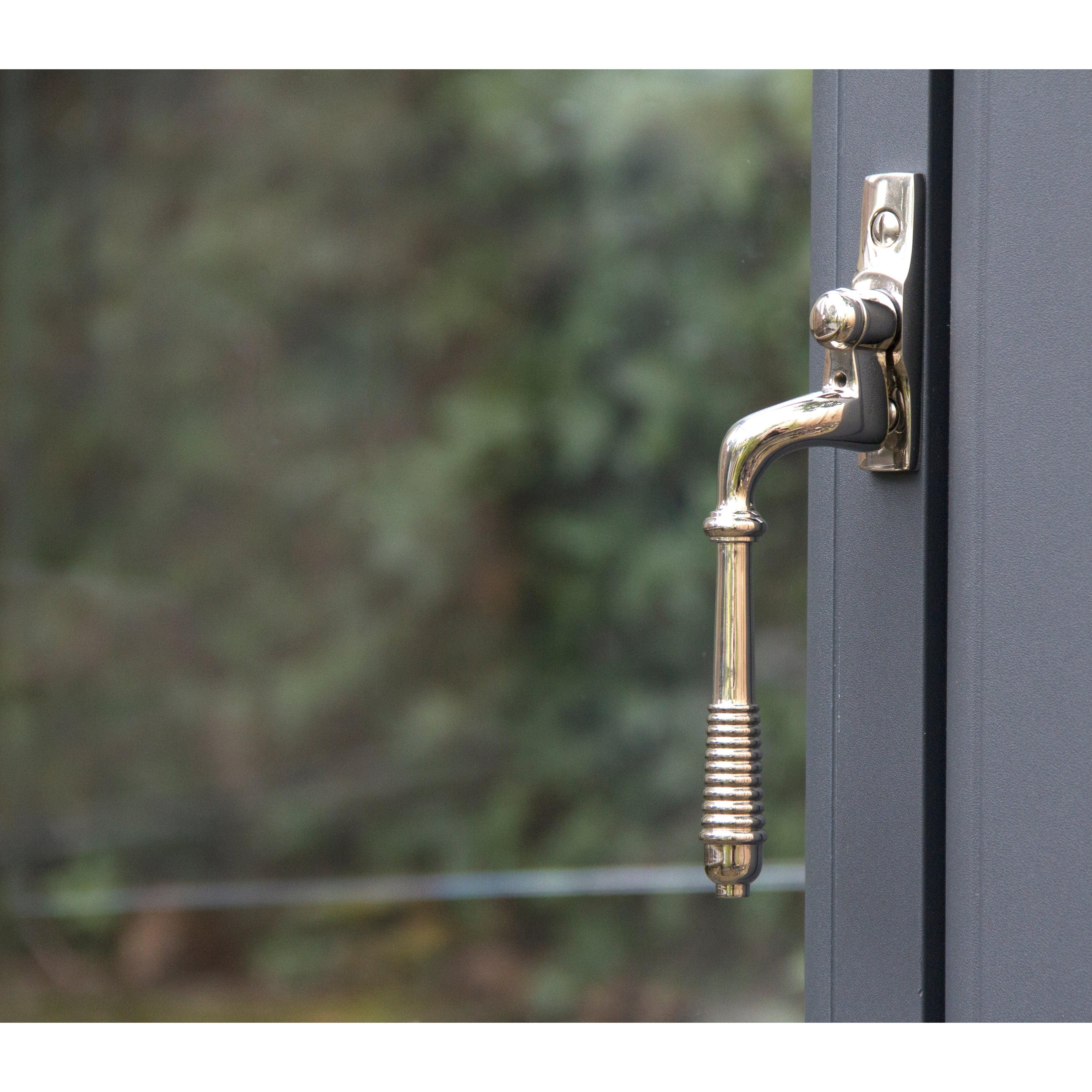 Polished Nickel Reeded Espag - LH | From The Anvil-Espag. Fasteners-Yester Home
