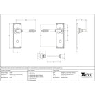 Polished Nickel Reeded Lever Bathroom Set | From The Anvil-Lever Bathroom-Yester Home