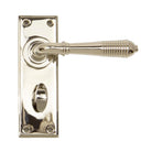Polished Nickel Reeded Lever Bathroom Set | From The Anvil - Lever Bathroom - From The Anvil - Yester Home