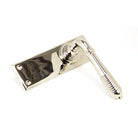 Polished Nickel Reeded Lever Latch Set | From The Anvil-Lever Latch-Yester Home