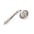 Polished Nickel Reeded Lever on Rose Set | From The Anvil - Lever on Rose - From The Anvil - Yester Home