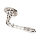 Polished Nickel Reeded Lever on Rose Set - Unsprung | From The Anvil-Lever on Rose-Yester Home