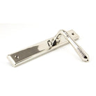 Polished Nickel Reeded Slimline Lever Latch Set | From The Anvil - Espagnolette - From The Anvil - Yester Home