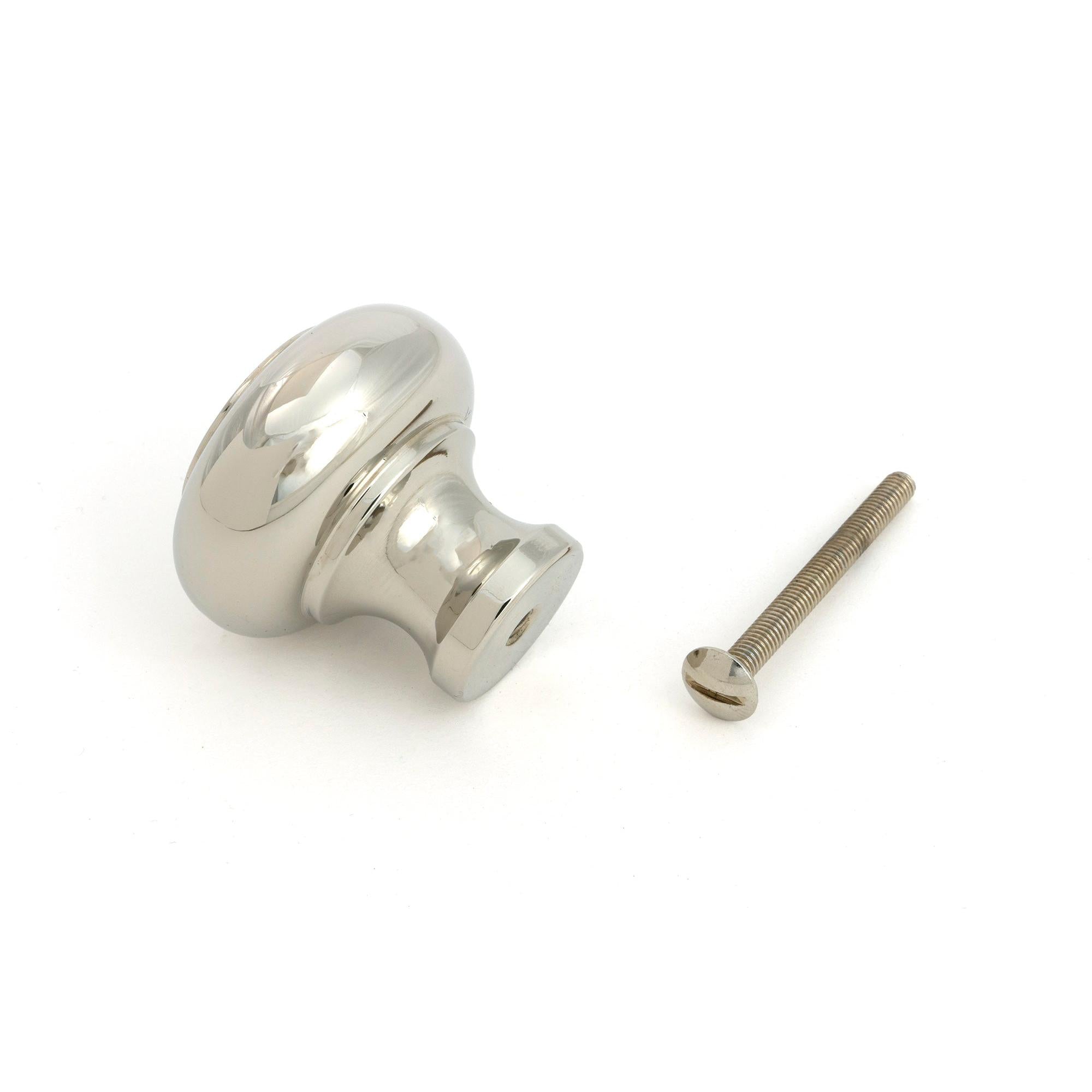 Polished Nickel Regency Cabinet Knob - Large - Cabinet Knobs - From The Anvil - Yester Home