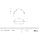 Polished Nickel Regency Concealed Drawer Pull | From The Anvil-Drawer Pulls-Yester Home