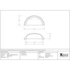 Polished Nickel Regency Concealed Drawer Pull | From The Anvil - Drawer Pulls - From The Anvil - Yester Home