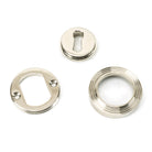 Polished Nickel Round Escutcheon (Beehive) | From The Anvil-Escutcheons-Yester Home