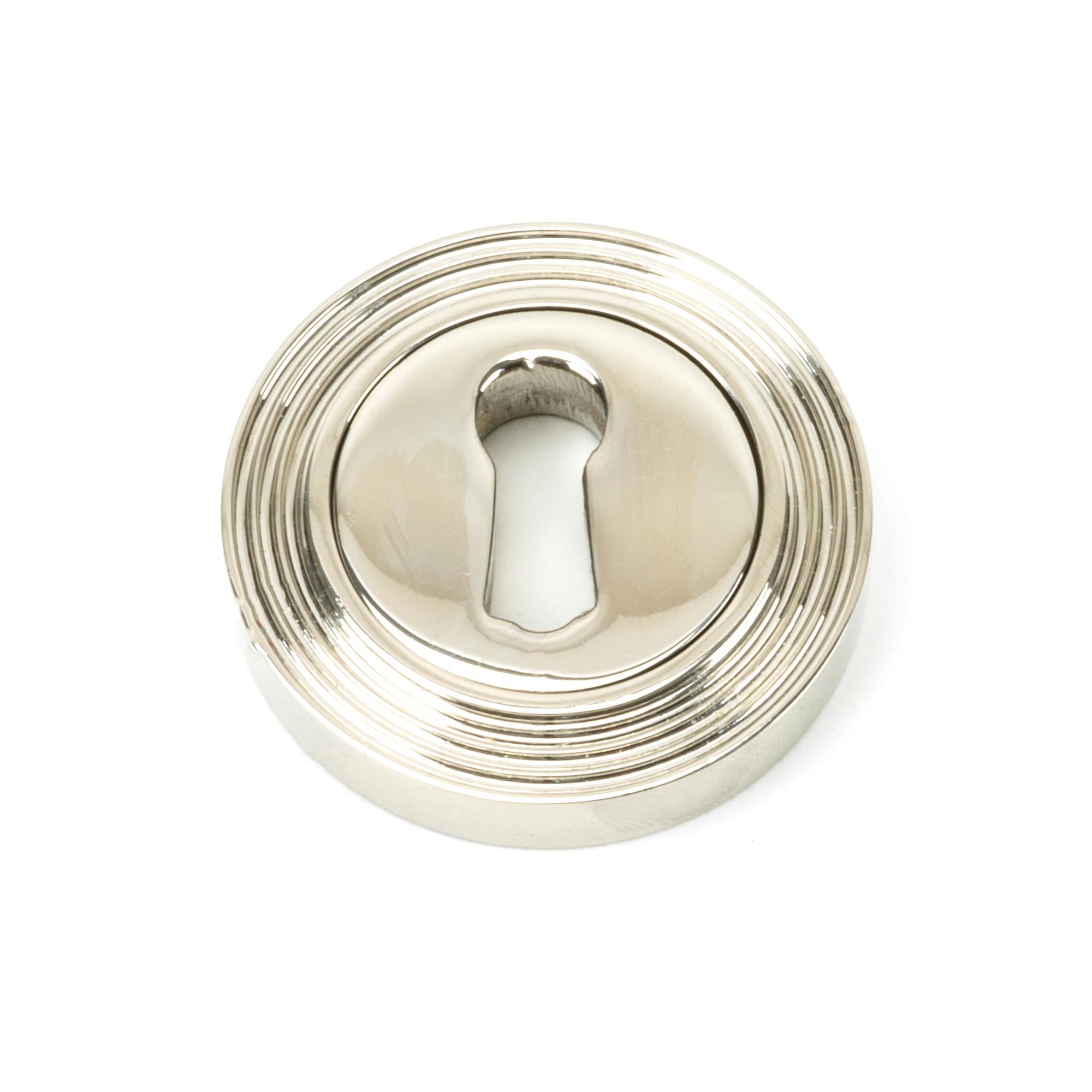 Polished Nickel Round Escutcheon (Beehive) | From The Anvil - Escutcheons - From The Anvil - Yester Home