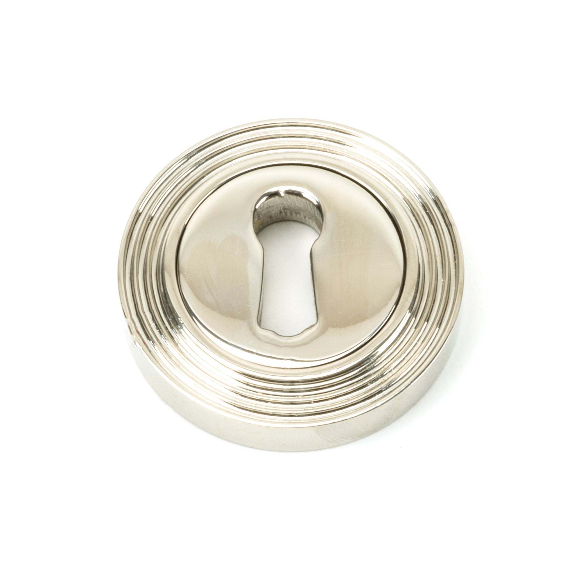 Polished Nickel Round Escutcheon (Beehive) | From The Anvil-Escutcheons-Yester Home