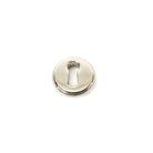 Polished Nickel Round Escutcheon (Plain) | From The Anvil-Escutcheons-Yester Home