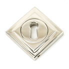 Polished Nickel Round Escutcheon (Square) | From The Anvil-Escutcheons-Yester Home