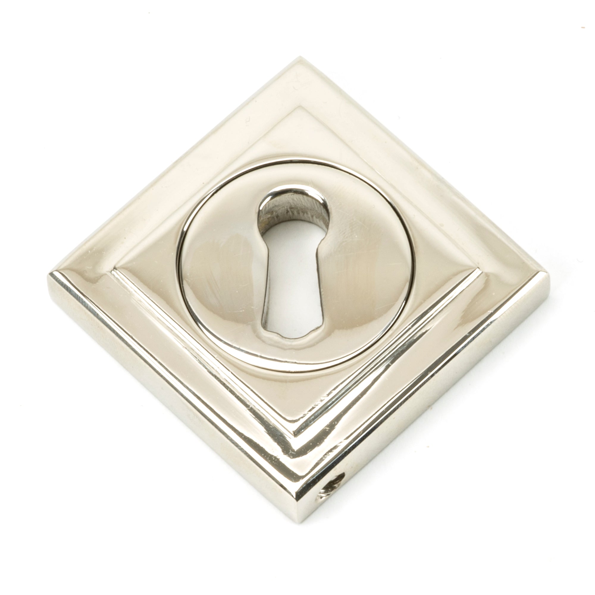 Polished Nickel Round Escutcheon (Square) | From The Anvil-Escutcheons-Yester Home